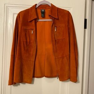 Real suede jacket worth New York
